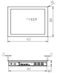 10001 17 pollici Industrial Touch Panel PC Computer Windows 10 I7 8550U CPU