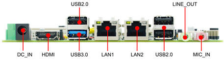 2LAN 6COM 8USB Motherboard da 3,5&quot; saldatura a bordo CPU Intel J1900