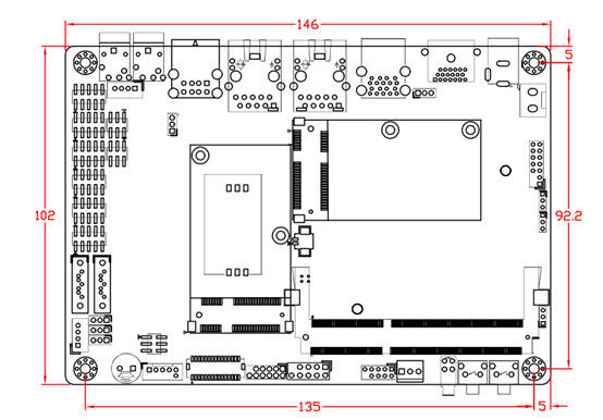 2LAN 6COM 8USB Motherboard da 3,5&quot; saldatura a bordo CPU Intel J1900