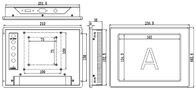 8 pollici PC Industrial Touch Screen Monitor DC 12V Interfaccia 250 cd/m2 Luminosità