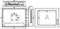 IP65 17&quot; Industrial PC Touch Screen Monitor 1 slot esteso I3 I5 I7 CPU desktop