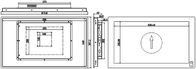 Widescreen Industrial Touch Panel PC da 24,6 pollici 4G DDR3 Embedded Panel Computer