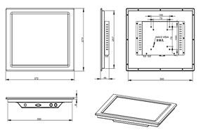 Display industriali touch 15 pollici Risoluzione 1024x768