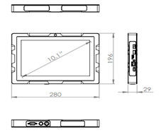 10.1&quot; Android Industrial Panel PC RK3288 Processore 2G Memoria 8G Storage