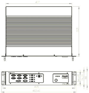 Sistema Windows / Linux 2U Piccolo Computer Industriale 8G Memoria DDR3 / DDR4