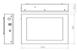 Resistivo senza ventole Industrial Touch Panel PC Computer 9,7 pollici Wi-Fi / Bluetooth / 4G