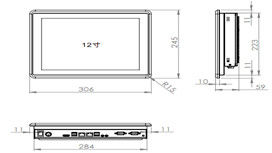 12.1&quot; PC del pannello sensoriale ad accensione industriale opzionale 9 - 36V ingresso di larga tensione