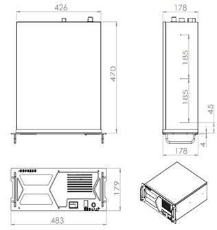 Intel B560 PC rackmount industriale robusto con 20 kg di peso di memorizzazione MSATA