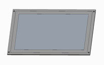 X215R-03 Display LCD del veicolo schermo capacitivo touch alta luminosità metodi di installazione multipli